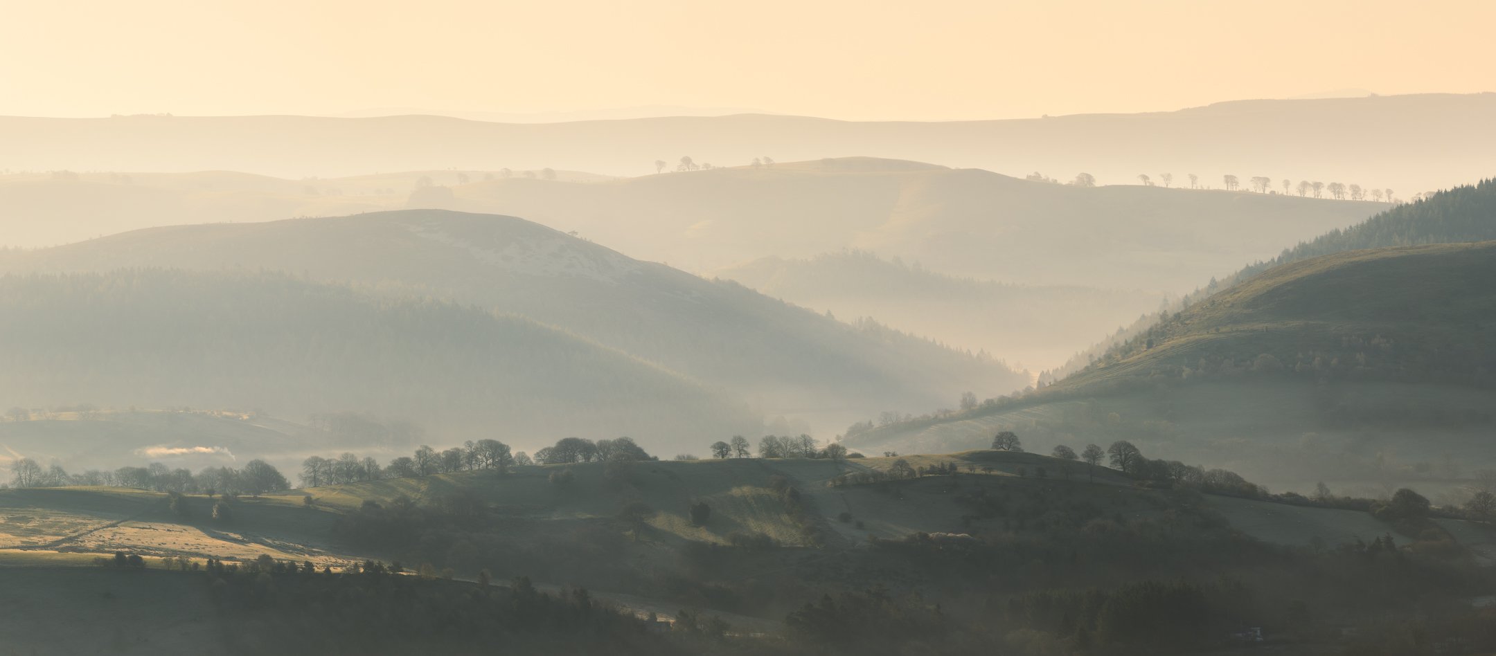 Layers of Hills in Shropshire