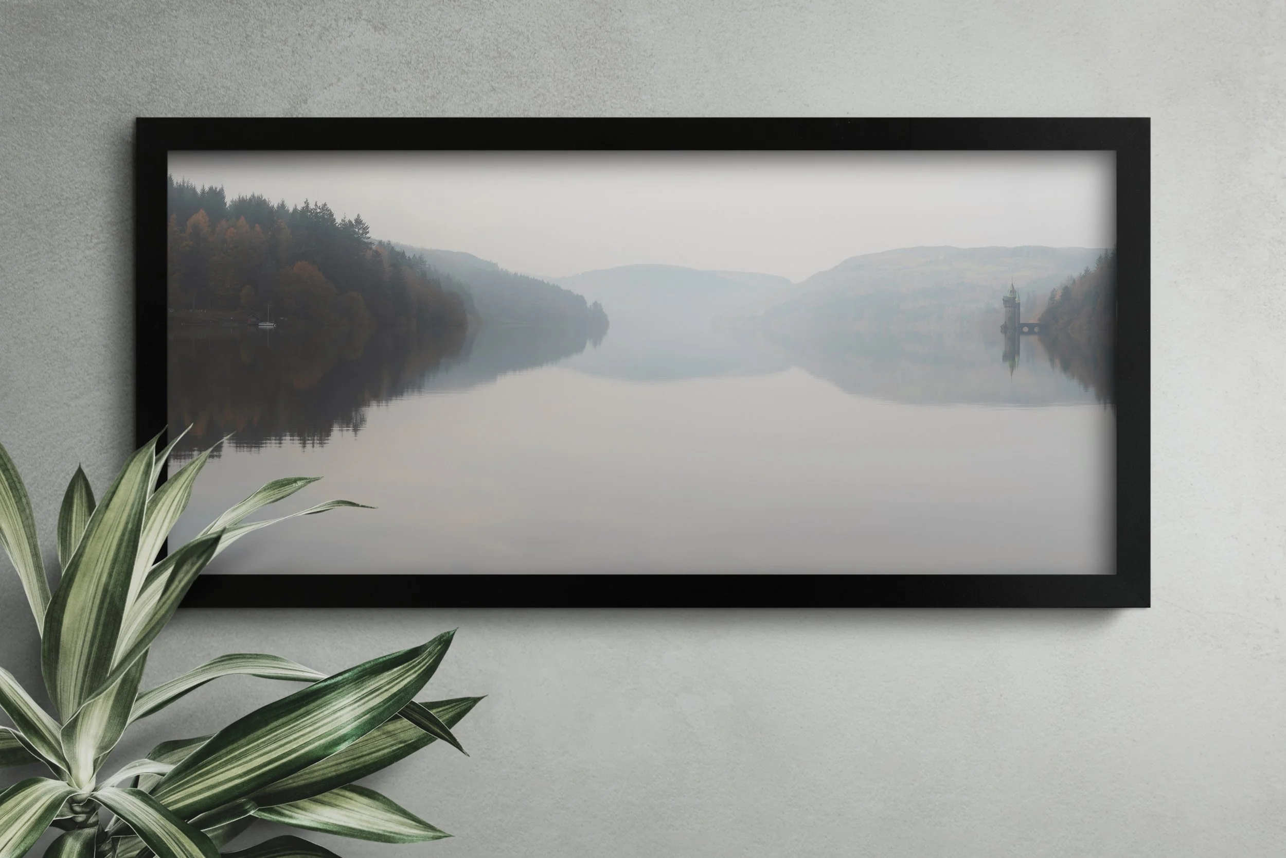 Lake Vyrnwy Autumn Mist Print Mockup.jpg