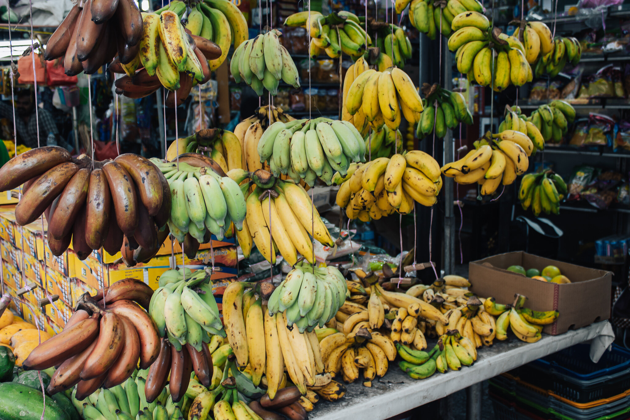 Plátanos en el mercado