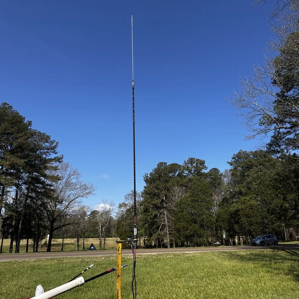 17 meter hamstick deployed during a POTA activation for CW and FT8 use.