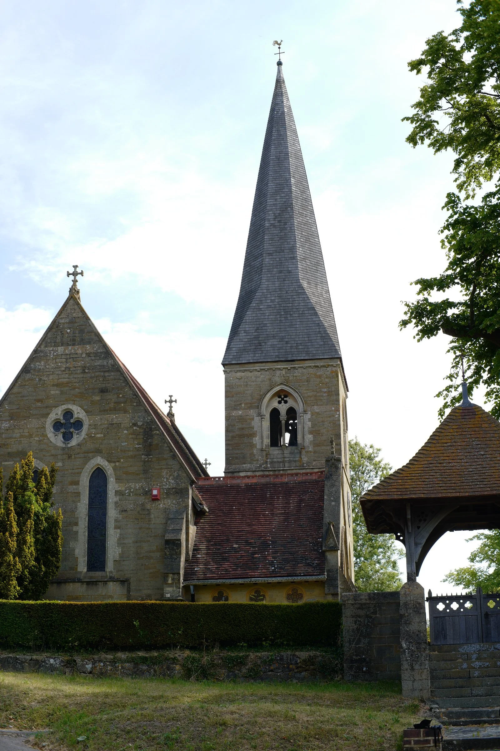 old church in southern england on the pilgrim's way