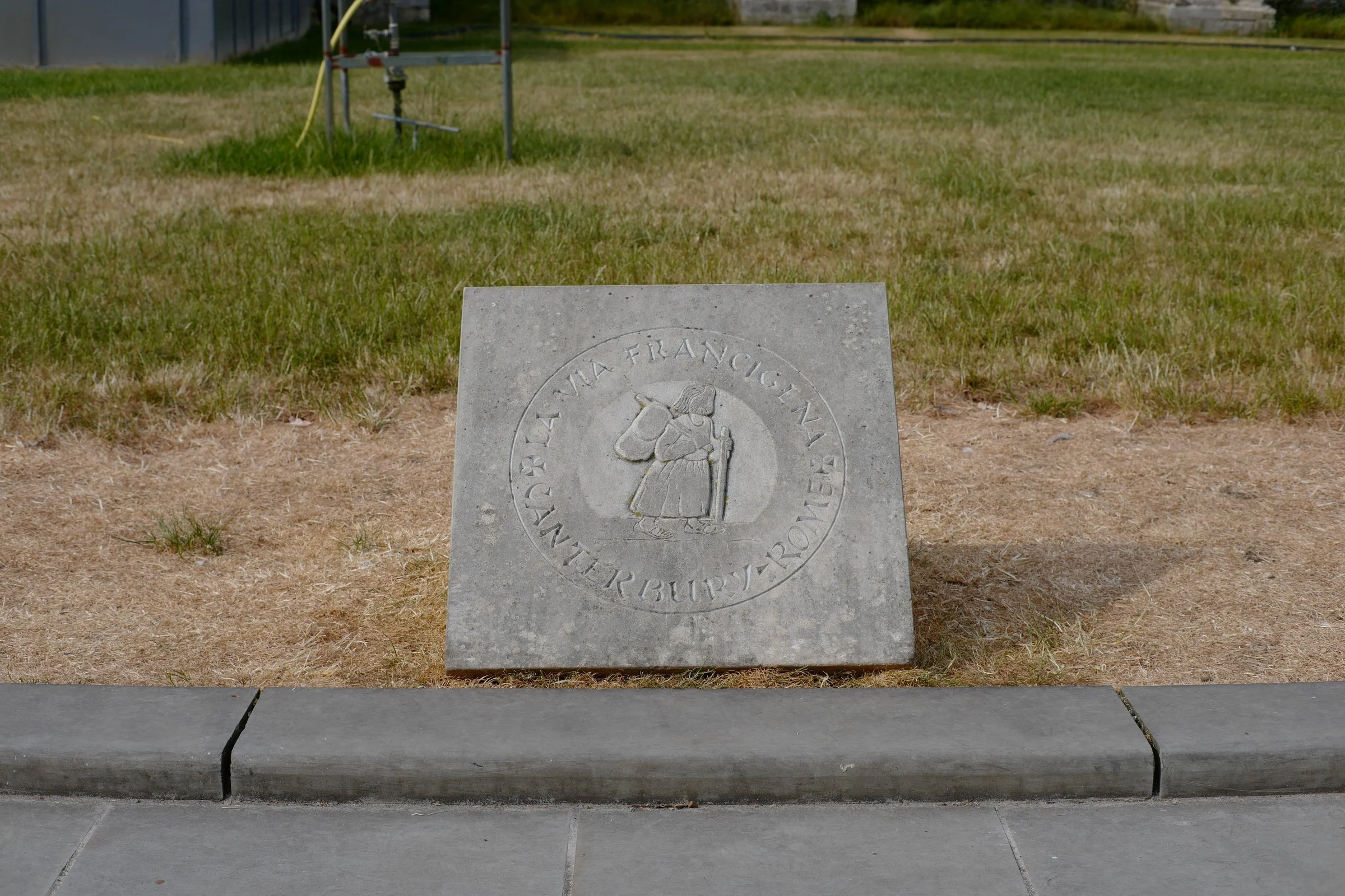 Trail End Stone at Canterbury Cathedral in Canterbury England