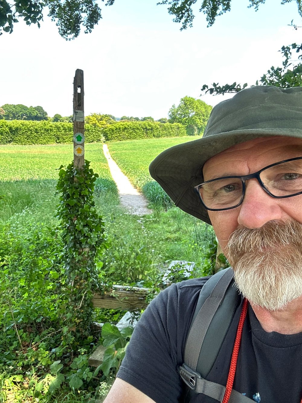 18 miles and cramps if you dont hydrate while hiking