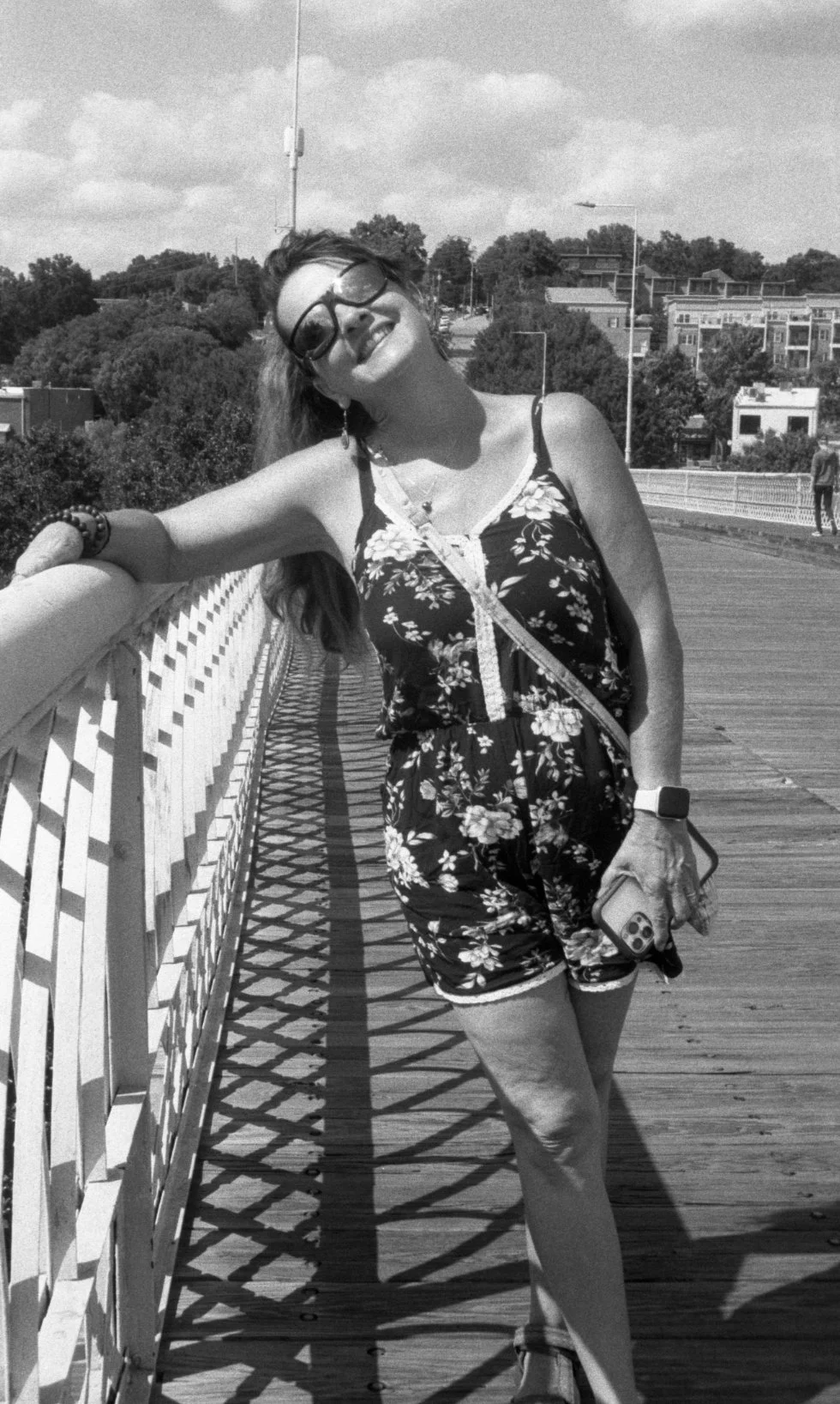 Zeiss Ikon Contina vintage camera works in full sun and the aperture stopped down.