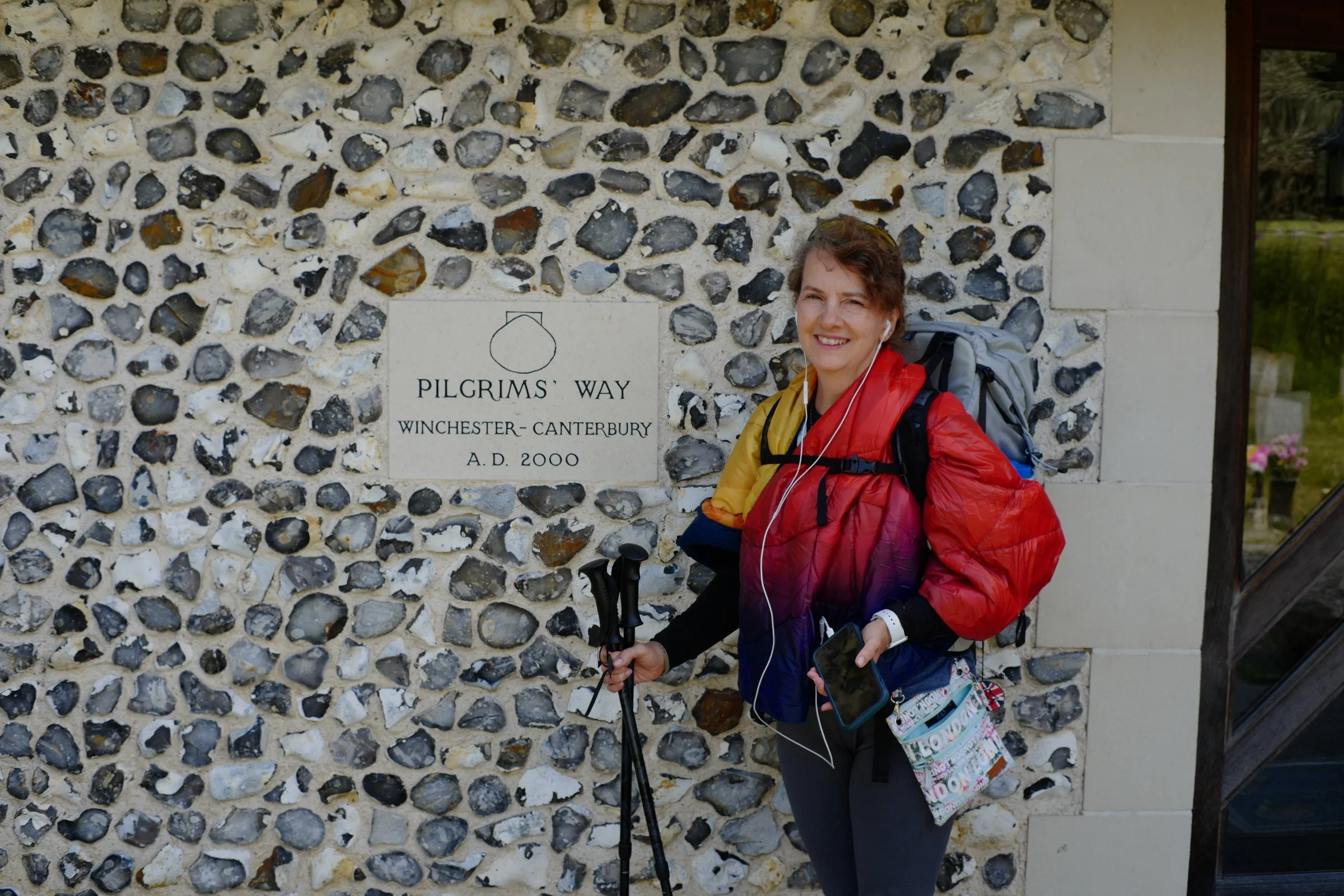 Teresa on the Pilgrims Way or AKA The Canterbury Pilgrimage in southern England