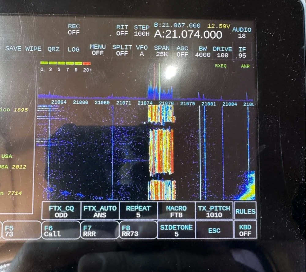 rf hash is gone once the inverter is off