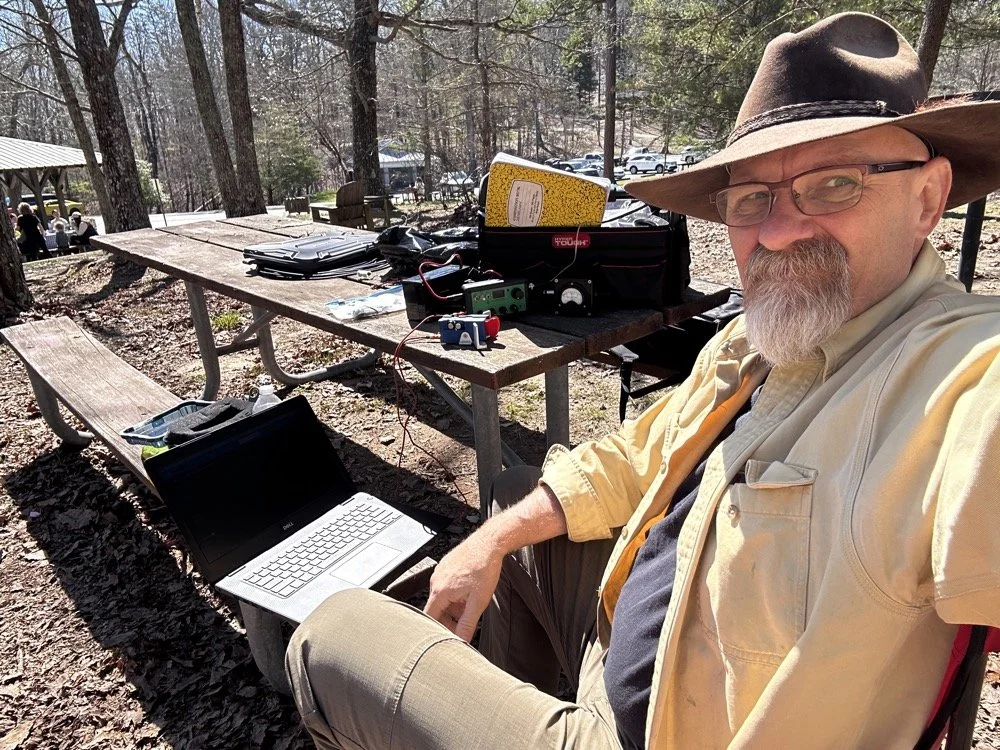 Penntek TR-35 POTA station at Cloudland Canyon State Park