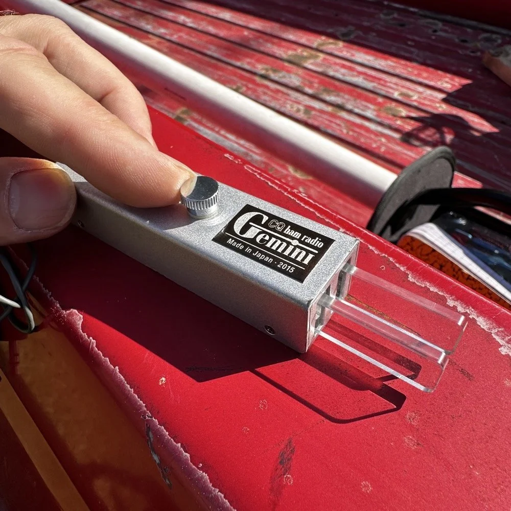 My first POTA 2fer, with a QRP radio, and a Solar Storm!