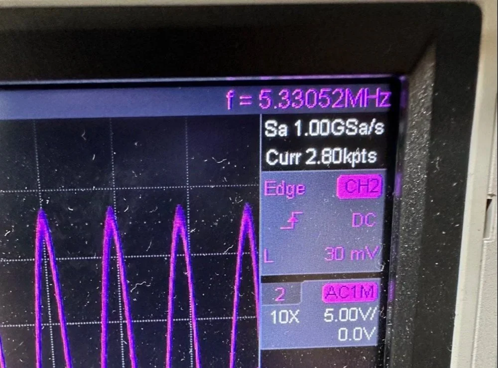 oscilloscope display rf
