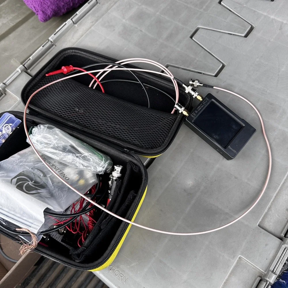 nanoVNA kit built for ham radio use in POTA