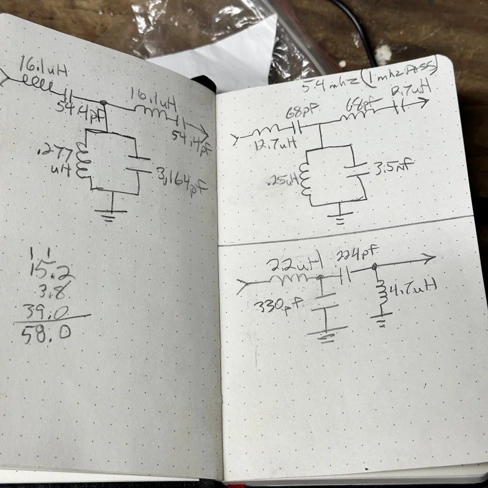 bandpass filter design notebook