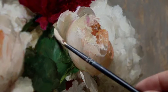 Flower Painting Insights Instructional Video $79 (1 hour 15 minutes in duration)