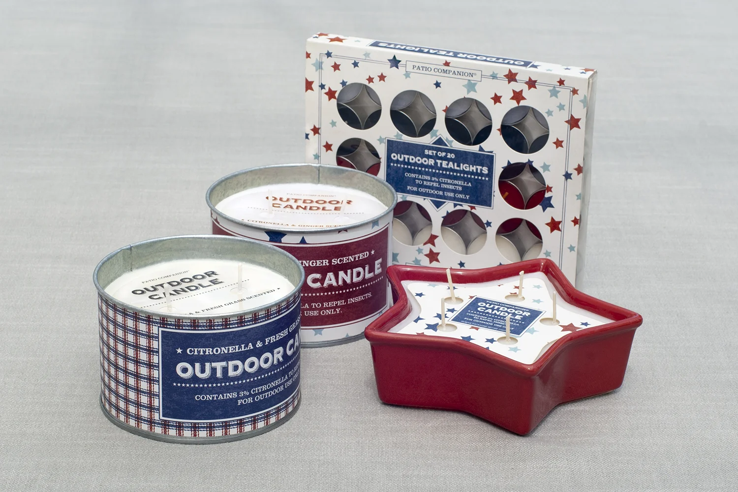 Patio Companion® July 4th citronella candles