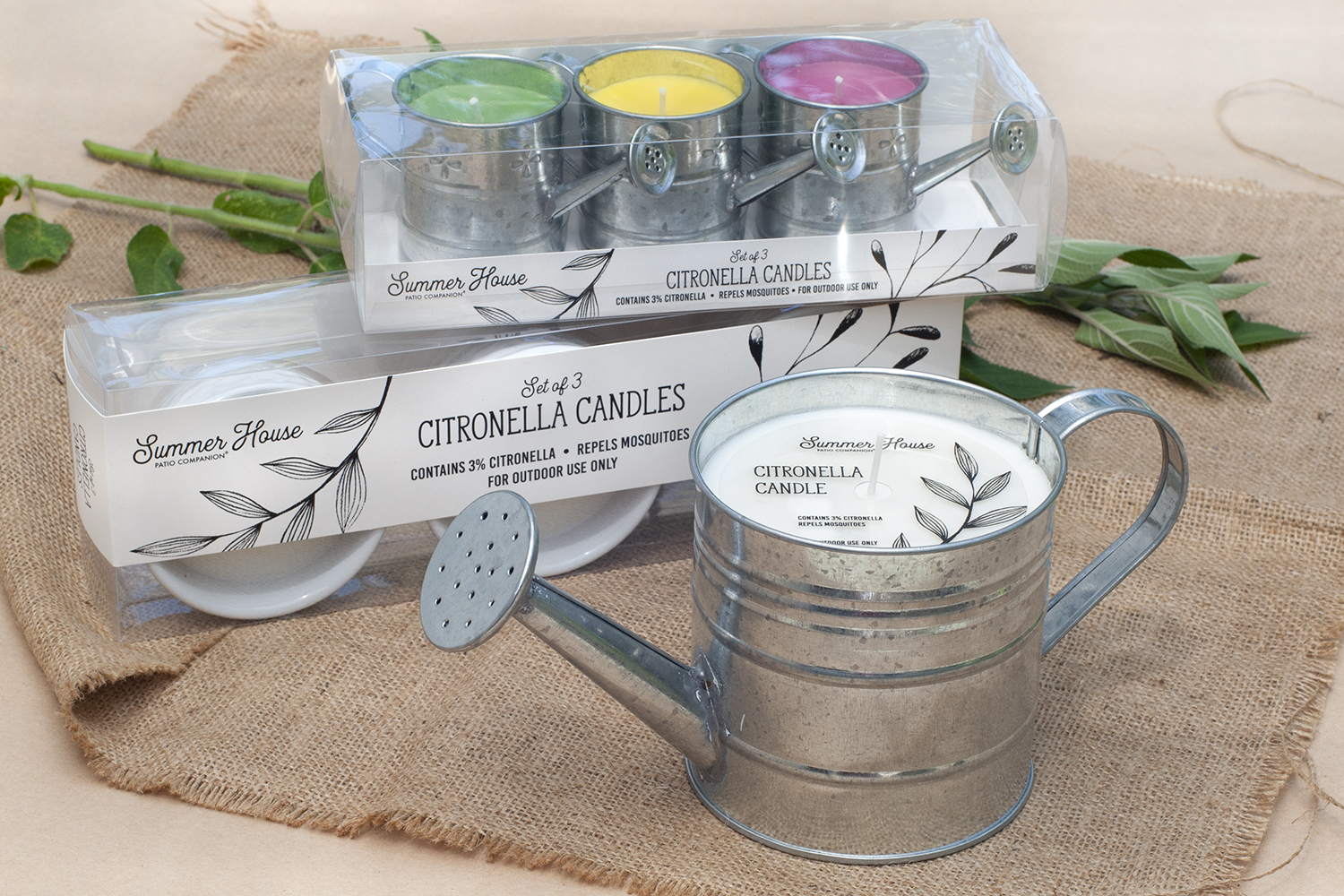 Patio Companion® Summer House citronella candles