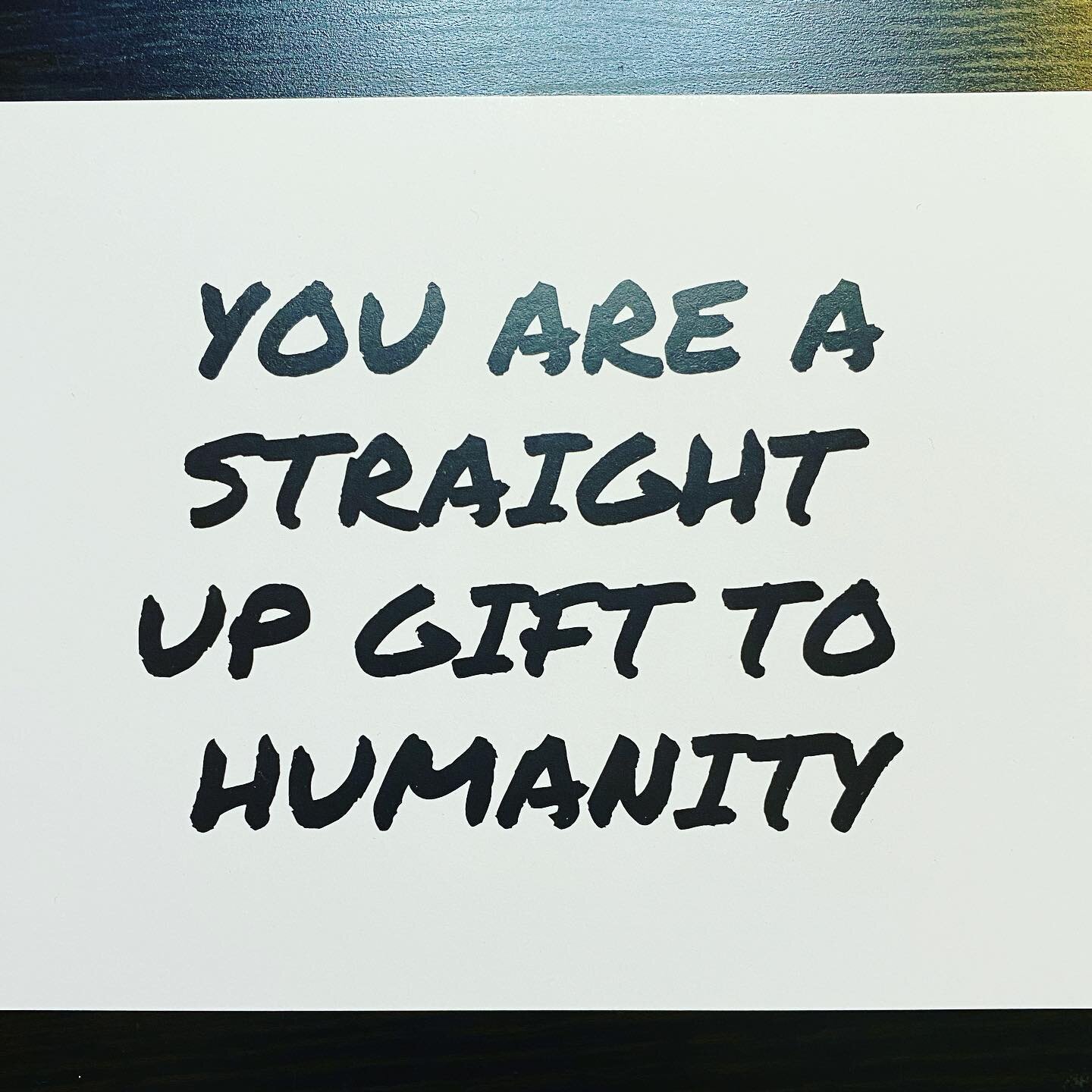 Just sayin...
-
My favorite card to send in the mail 👏
-
Personal handwritten letters are ancient but effective. I continue to be amazed at their effect when sent. 
-
It&rsquo;s the little things done that communicate care and meaning. I never regre