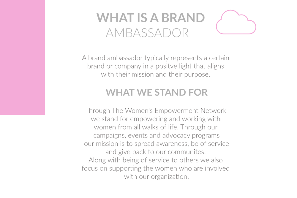 Become A Brand Ambassador The Women S Empowerment Network