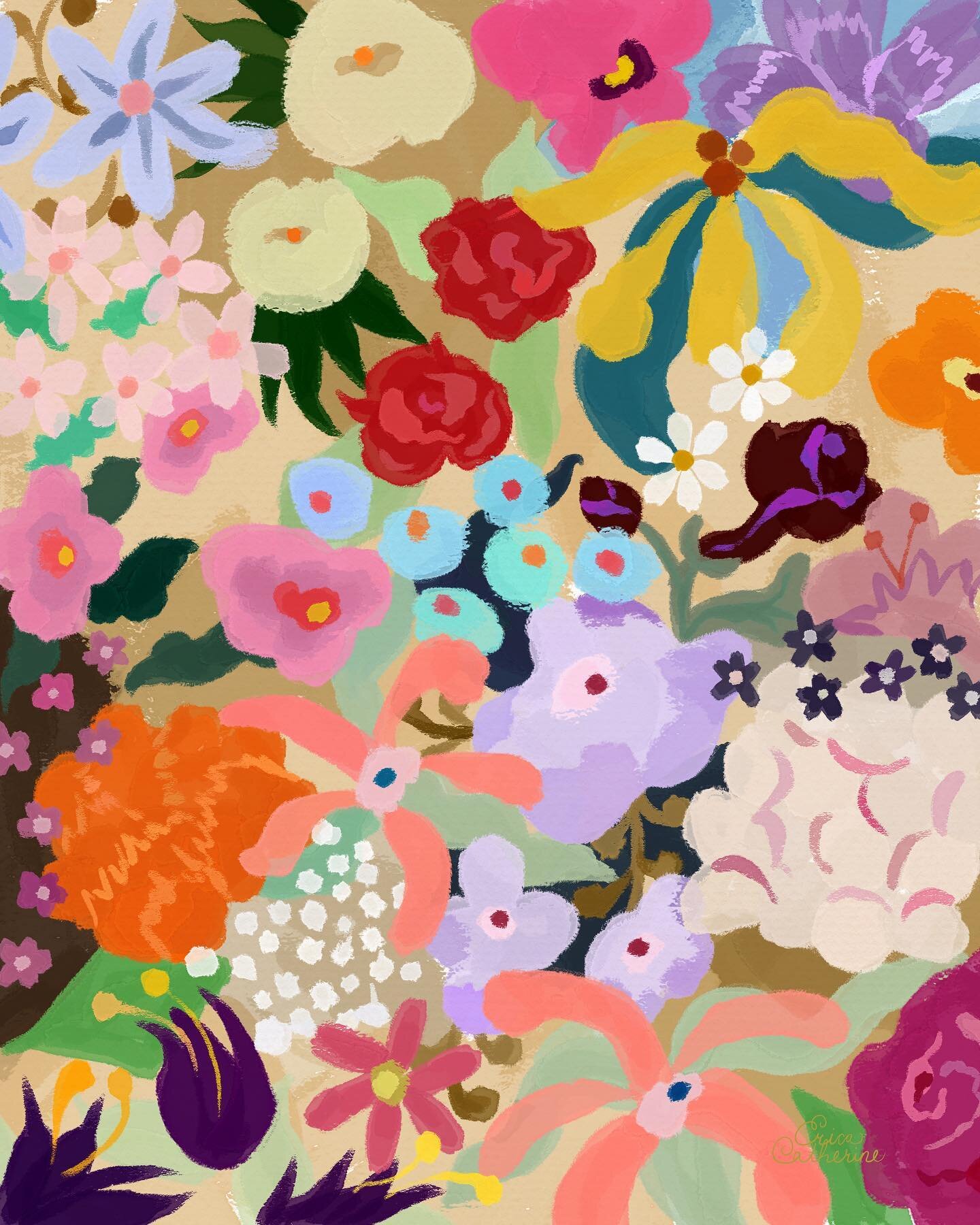 Domesticated blooms 🌼🌸🌺

Now available as an art print, via @artfullywalls

I like to call fabric florals domesticated blooms. Wildflowers tamed inside! Like pets!! I draw these particular florals on fabrics in my interiors illustrations, so I wen
