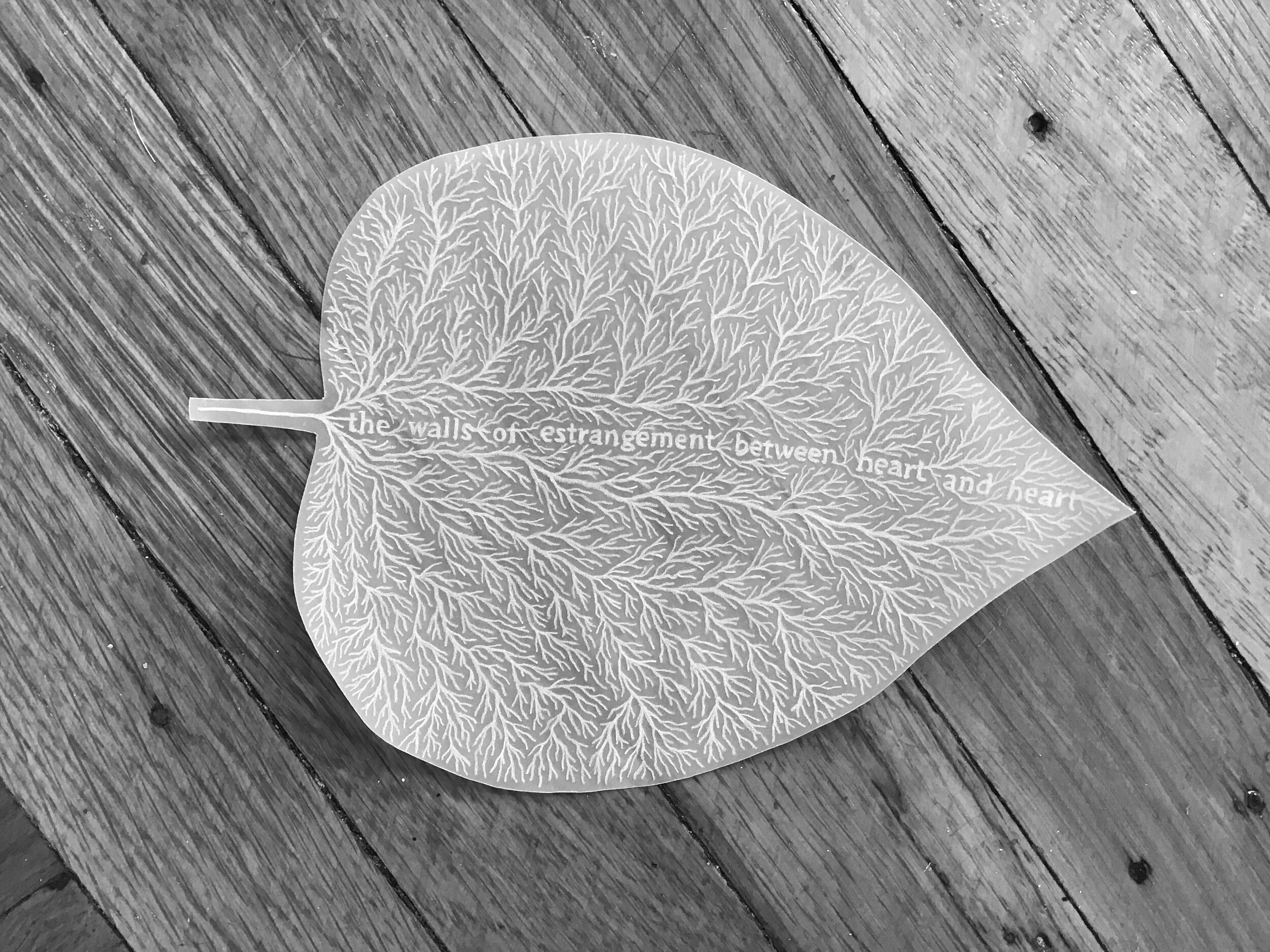 Leaf 2 (for Paul Tillich)