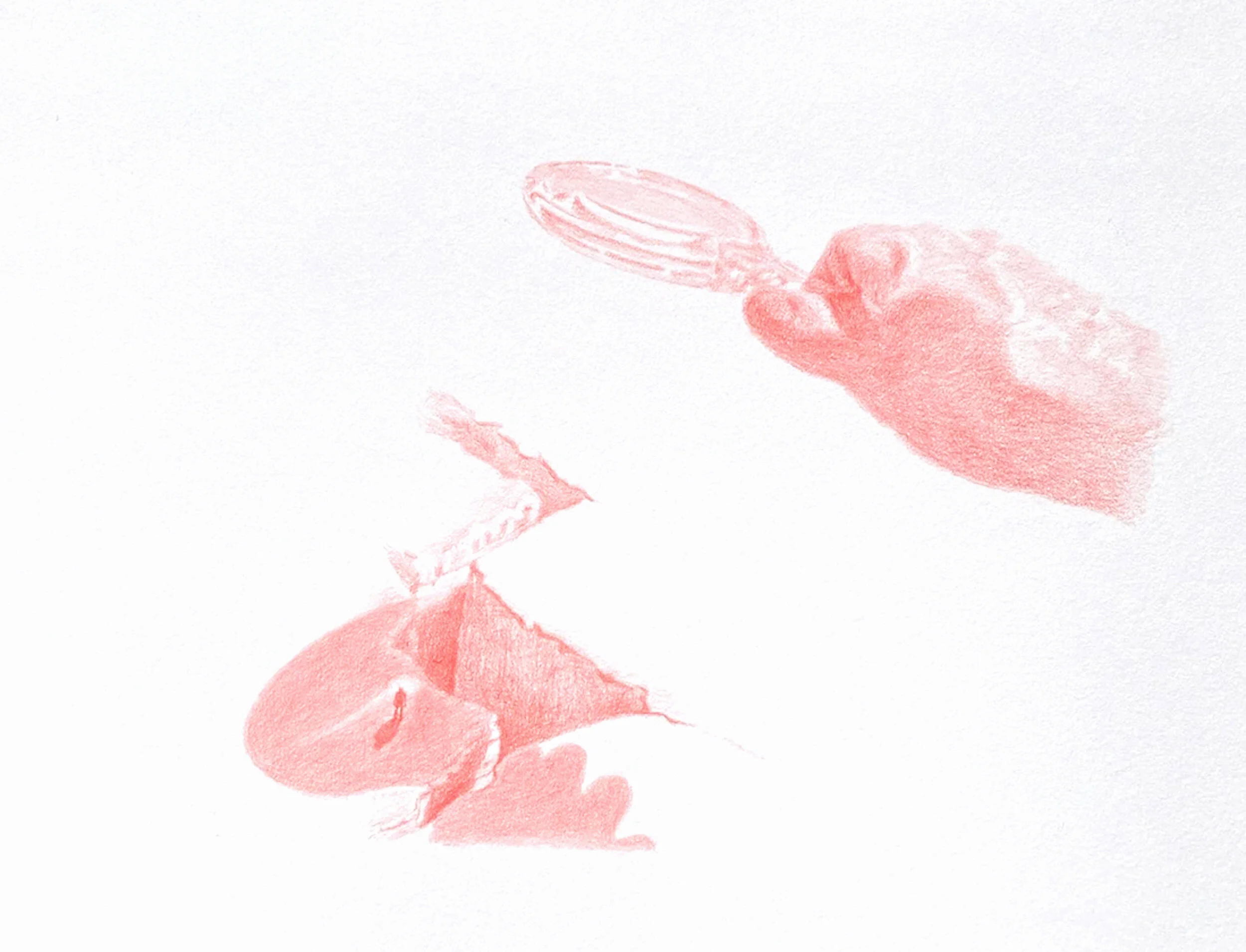 nowhere gathered together #4, colored pencil on paper, 2016