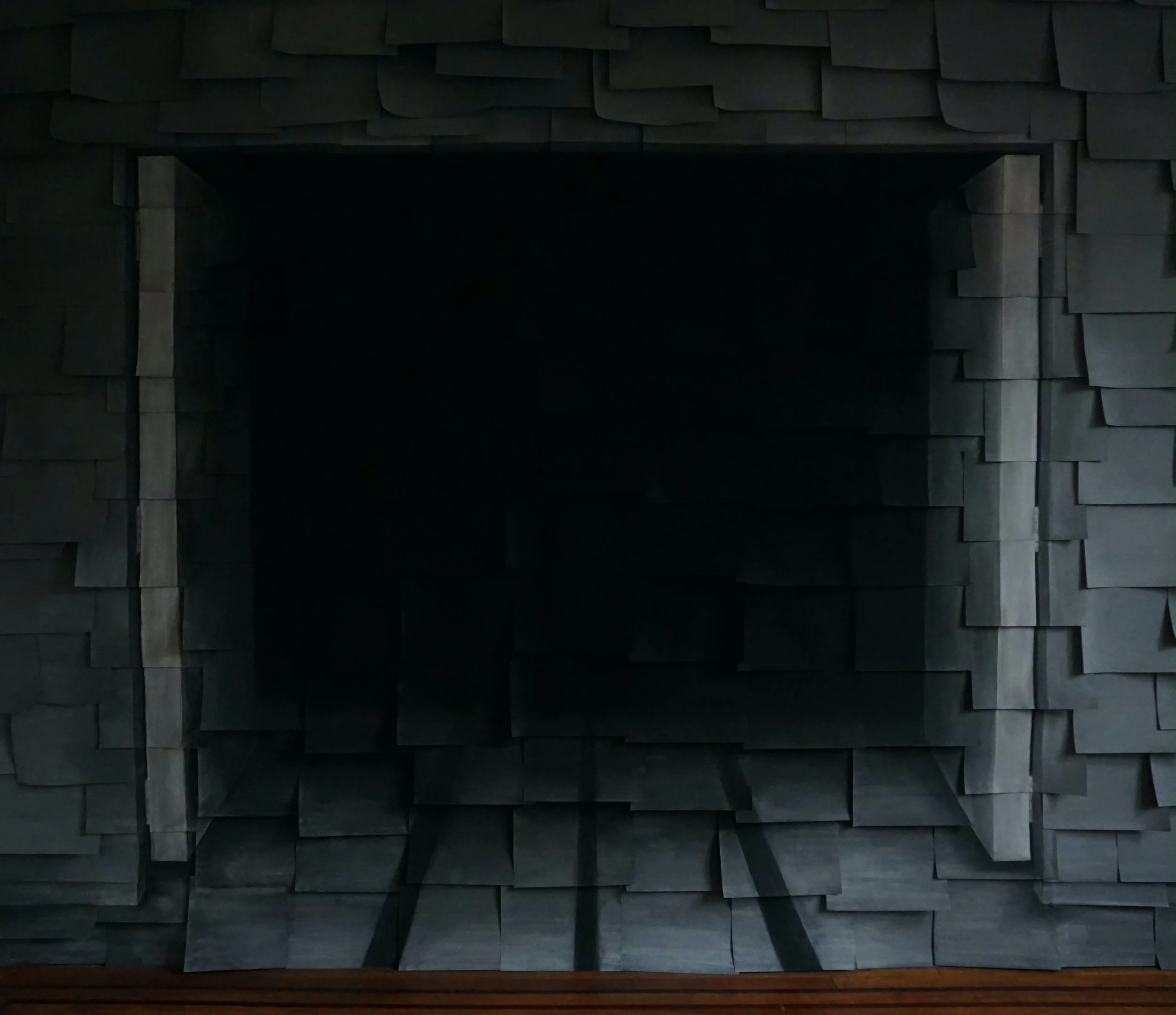 Unnameable, charcoal and pastel on paper, 106" x 125", 2022