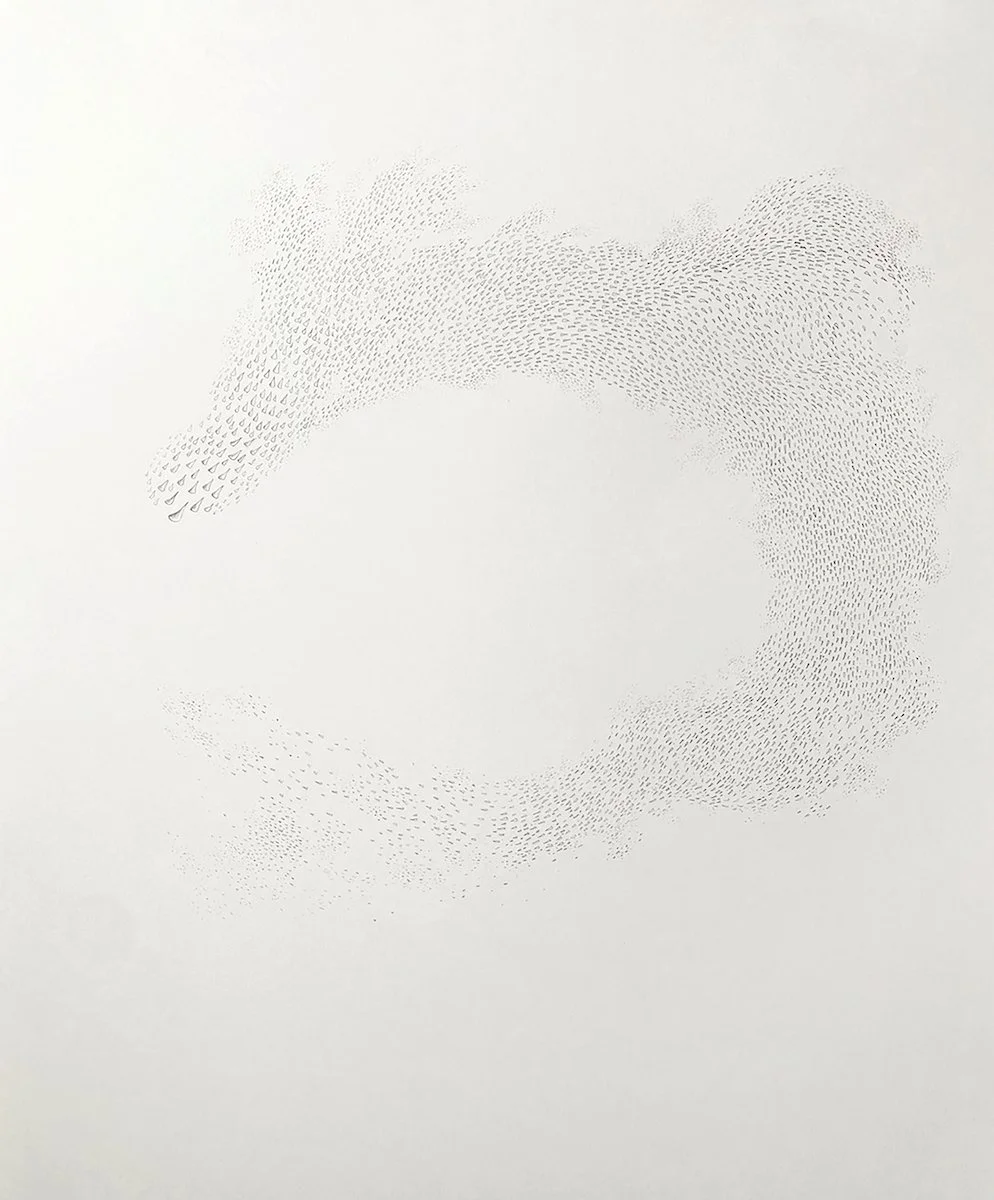 The Thorn (after Rumi), graphite on paper, 24" x 19", 2023