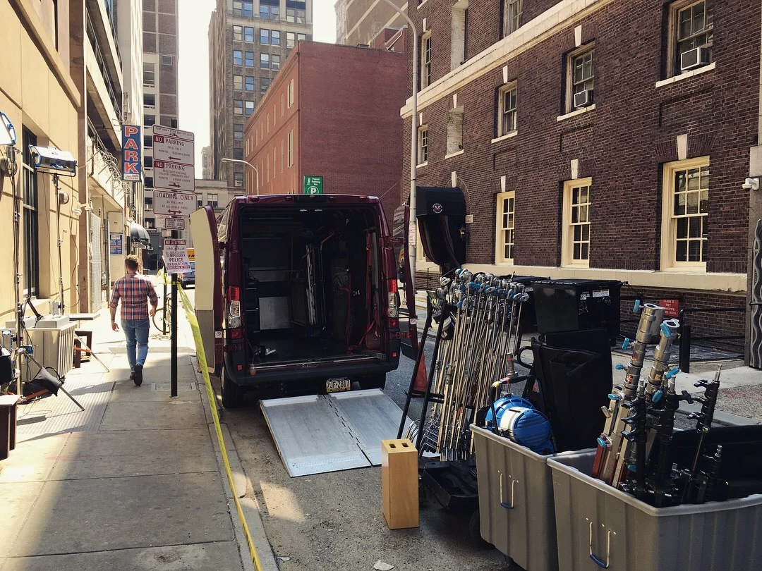 Grip Truck On Set in Philadelphia