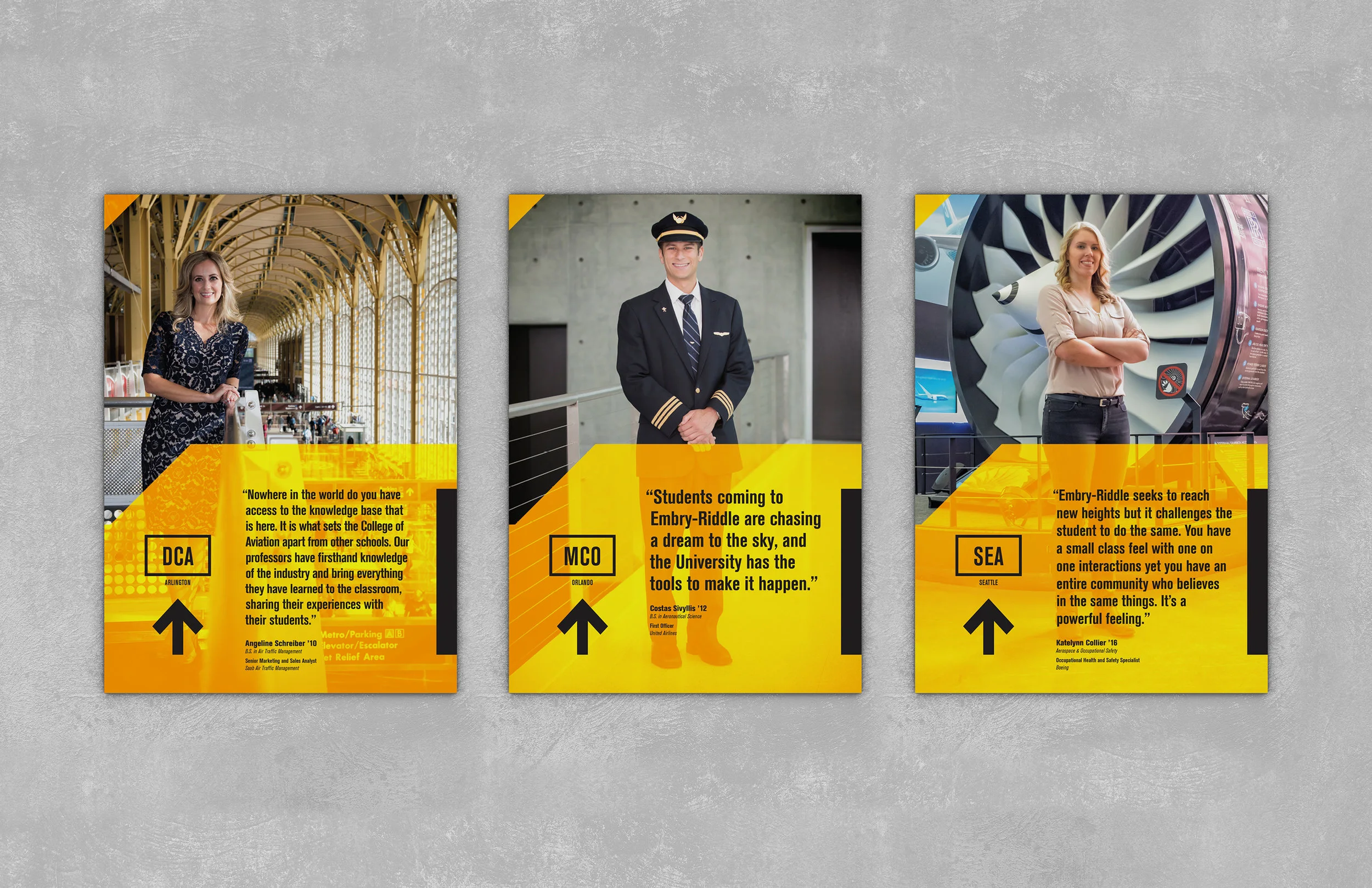 Alumni Spotlight Posters – College of Aviation – Embry-Riddle Aeronautical University