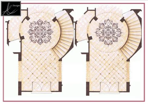 Two different designs options for medallion