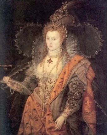 The photo of Queen Elizabeth the first