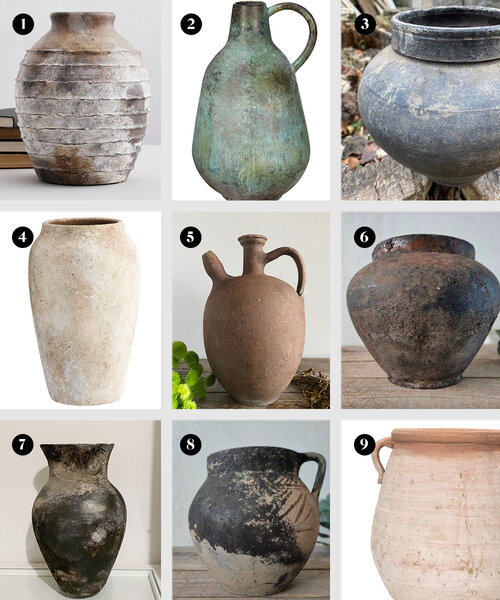 Vintage Ceramic Vase Studio Pottery Hand Thrown Earthen Vessel Medium Size Vase Wabi Sabi