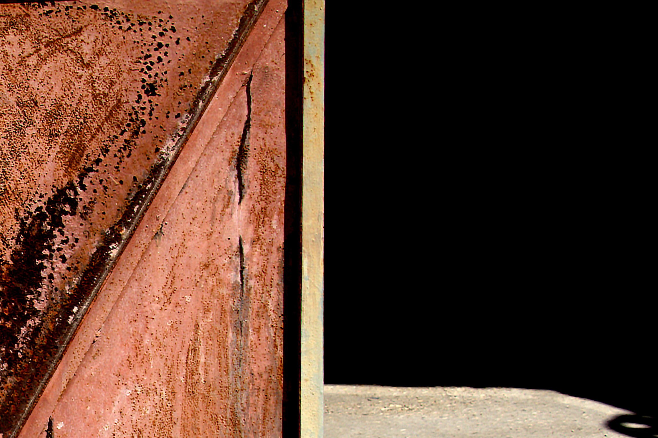 Two Rectangles, Red-Brown and Black