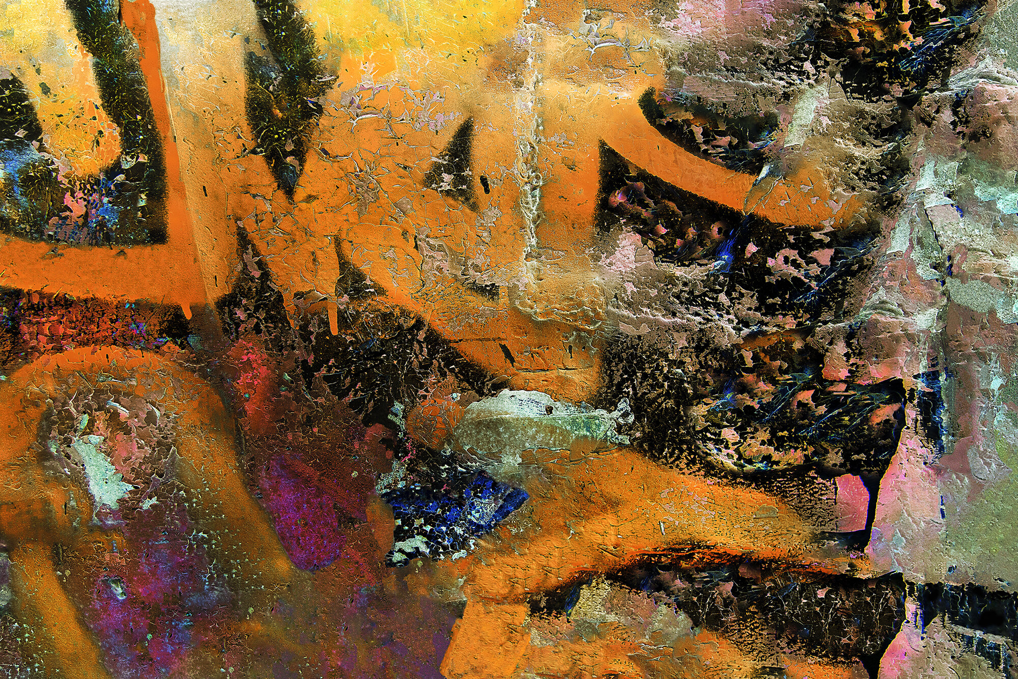 Orange Letters, Green Man