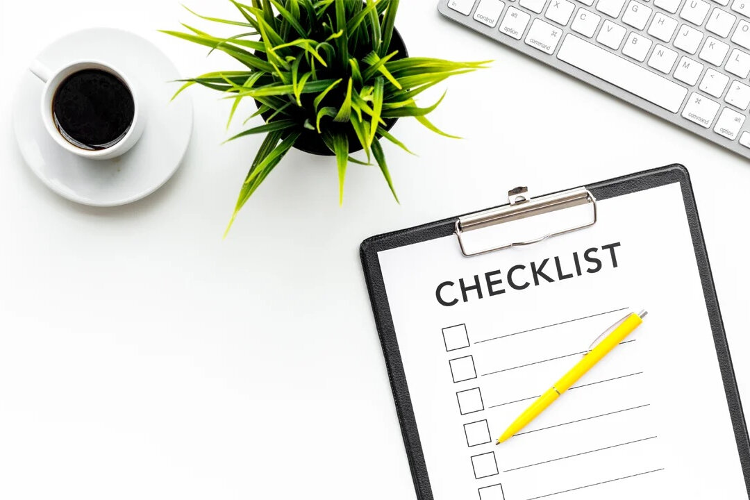 checklist and clipboard