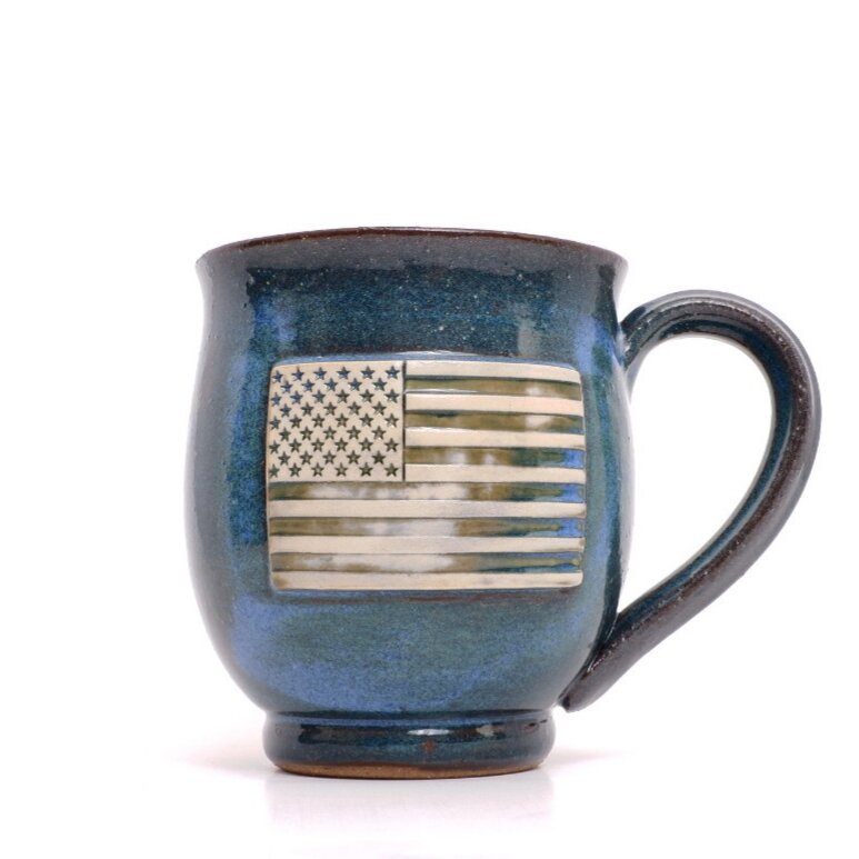 Old Glory Mug, Contoured Side
