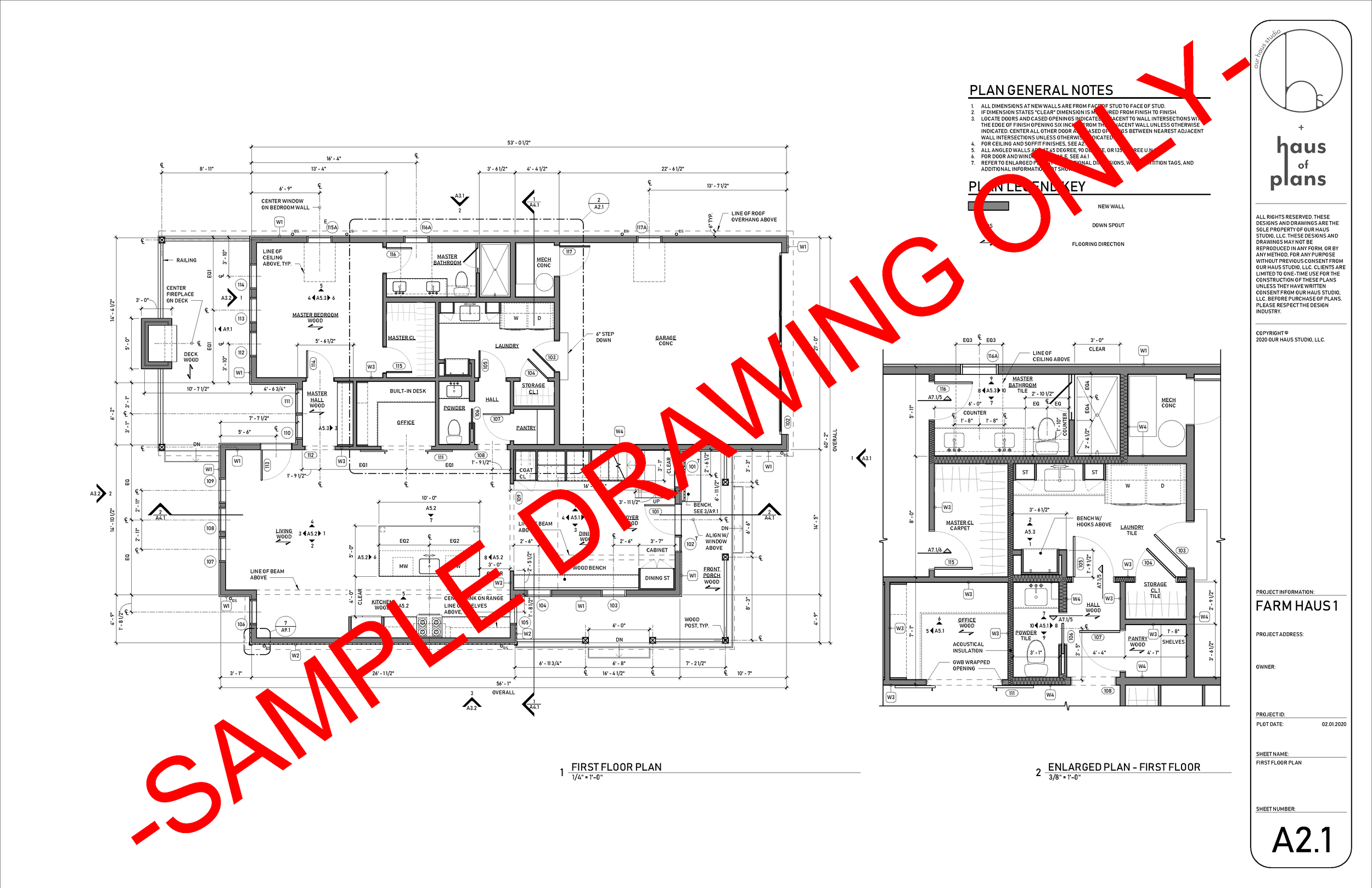 SAMPLE CONSTRUCTION DRAWINGS Our Haus Studio