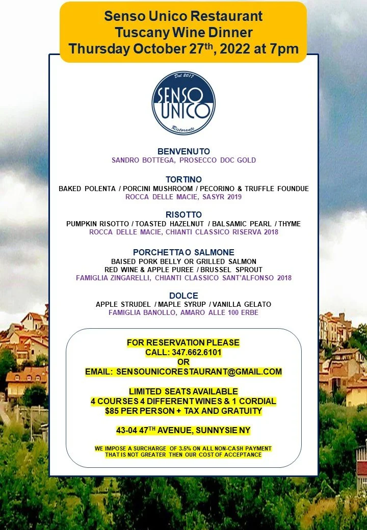TUSCANY WINE DINNER