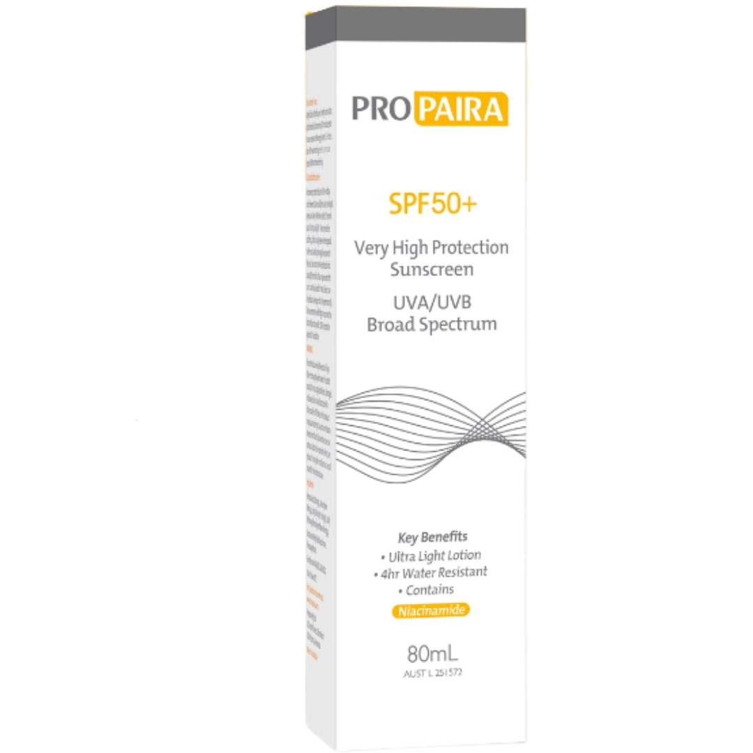 Propaira SPF 50+ White Sunscreen Lotion 4hrs Water Resistance 80ml