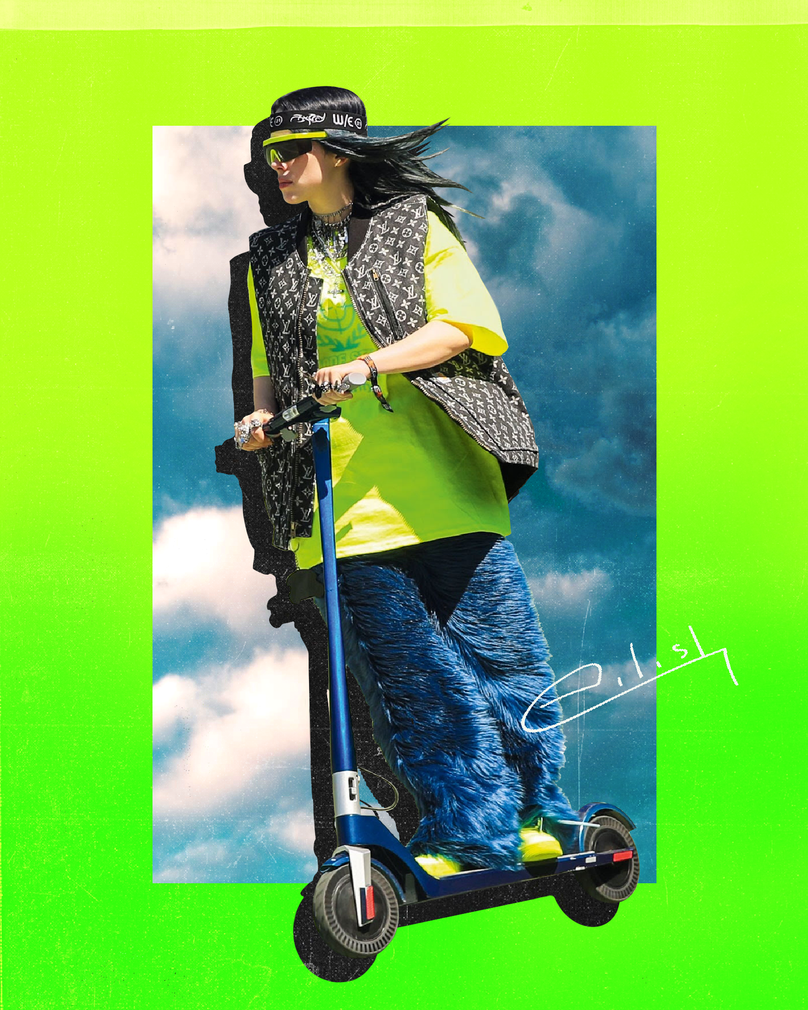 Social Graphic for Billie Eilish x Unagi Scooters