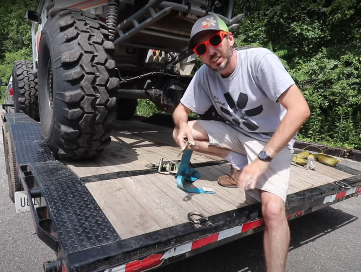 Bleepin Jeep - Trailer tie down