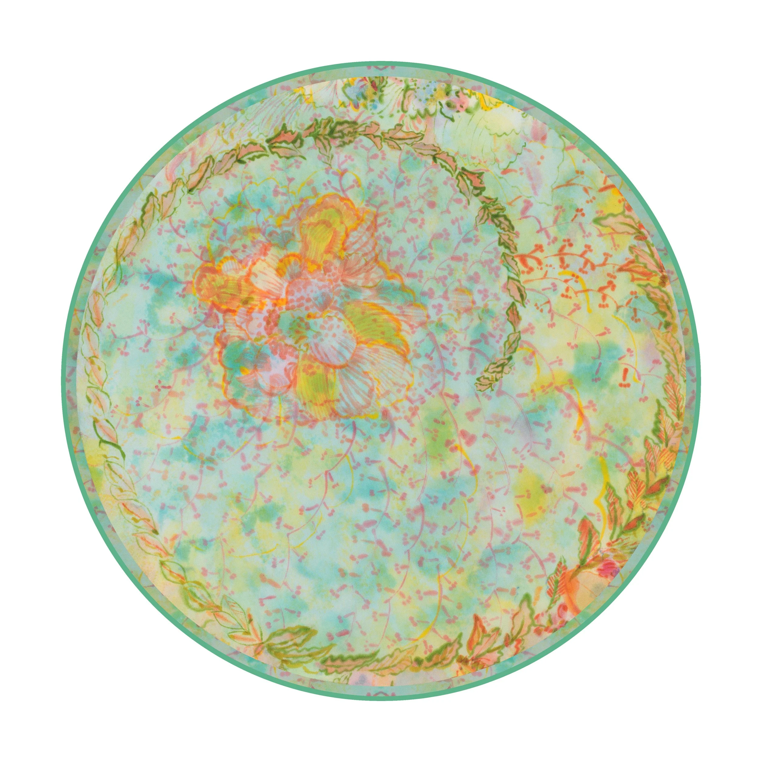 Blue Flora Dinner Plate