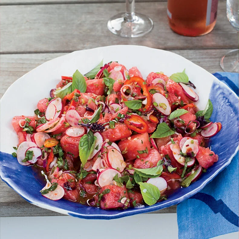 Thai-Style Radish and Watermelon Salad - Inspired by Chef Liza Connoly
