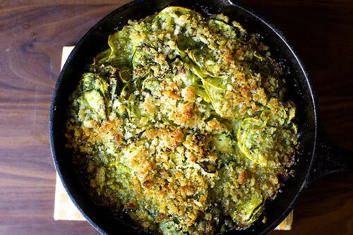 Summer Squash Gratin with Salsa Verde From Smitten Kitchen