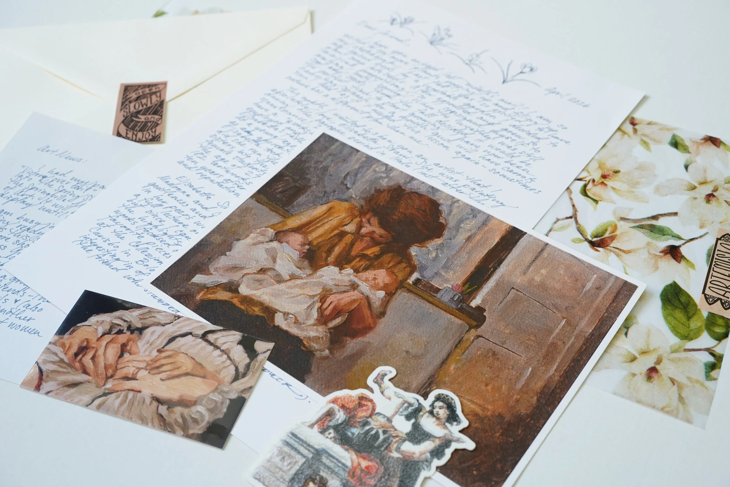 A photo of a month's print subscription of the Artemisia Post