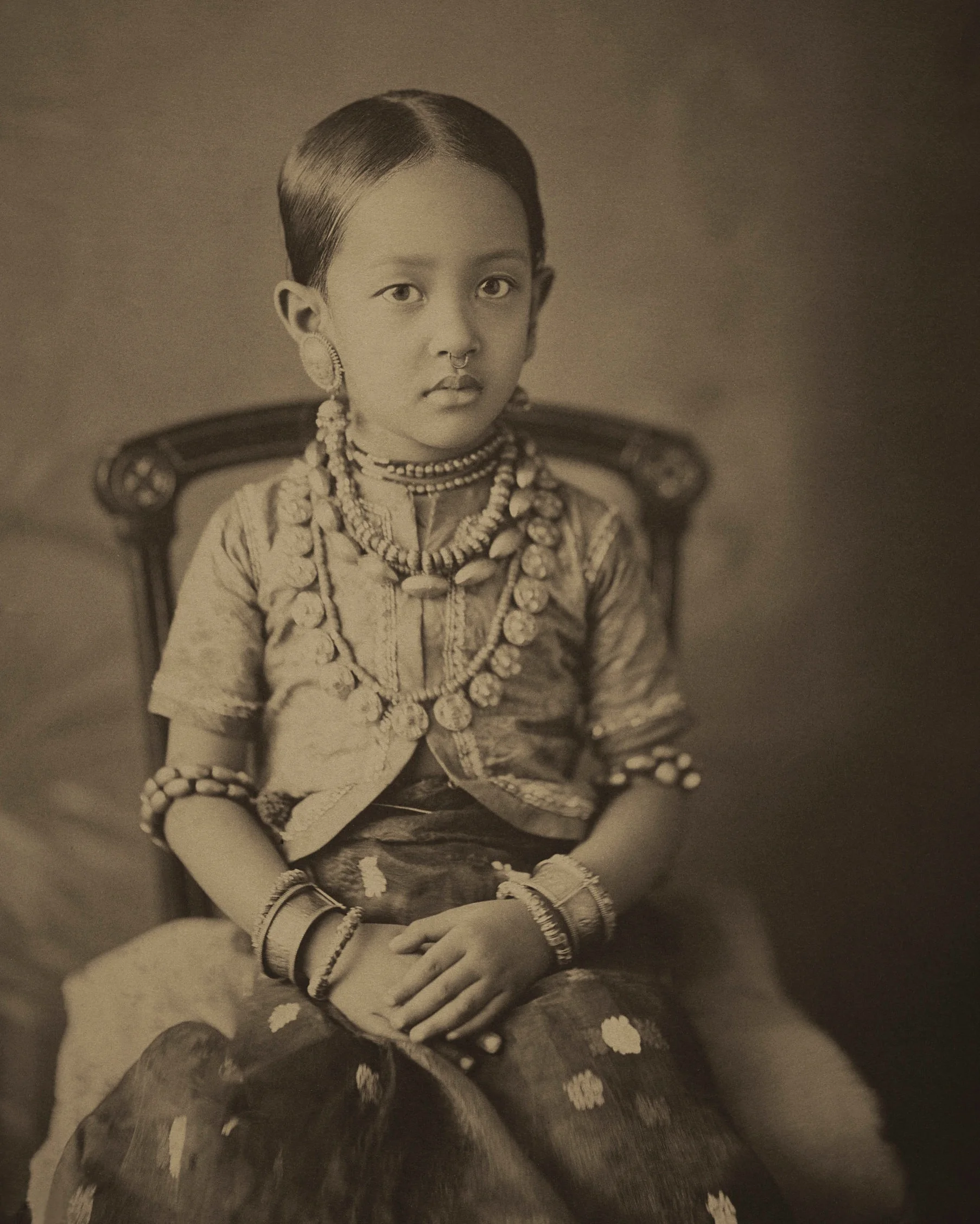 Princess Mrinalini Devi, third daughter of Monmohini Devi. c. 1888