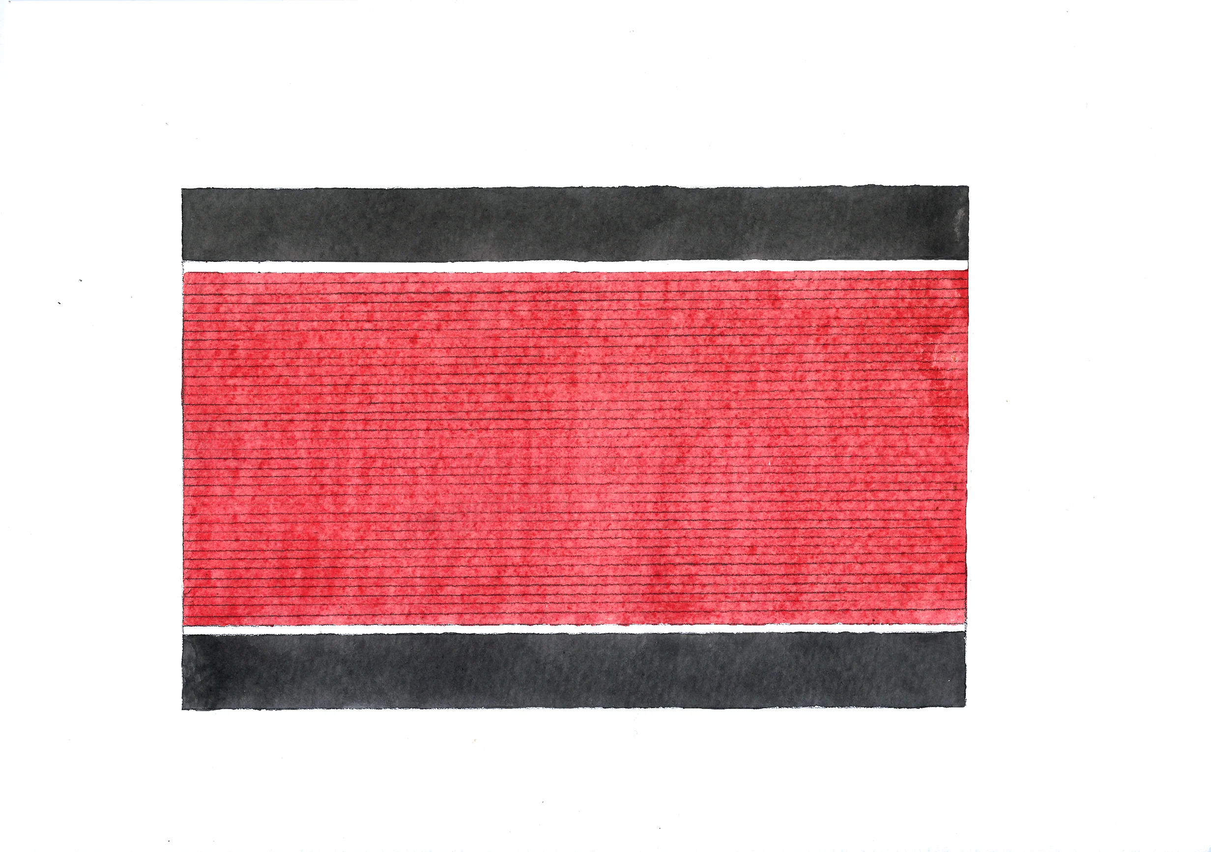 A traditional Rignai from the Reang community is typically a combination of red, black and blue colours and consists of thin stripes along the body of the skirt with thick borders on either sides.