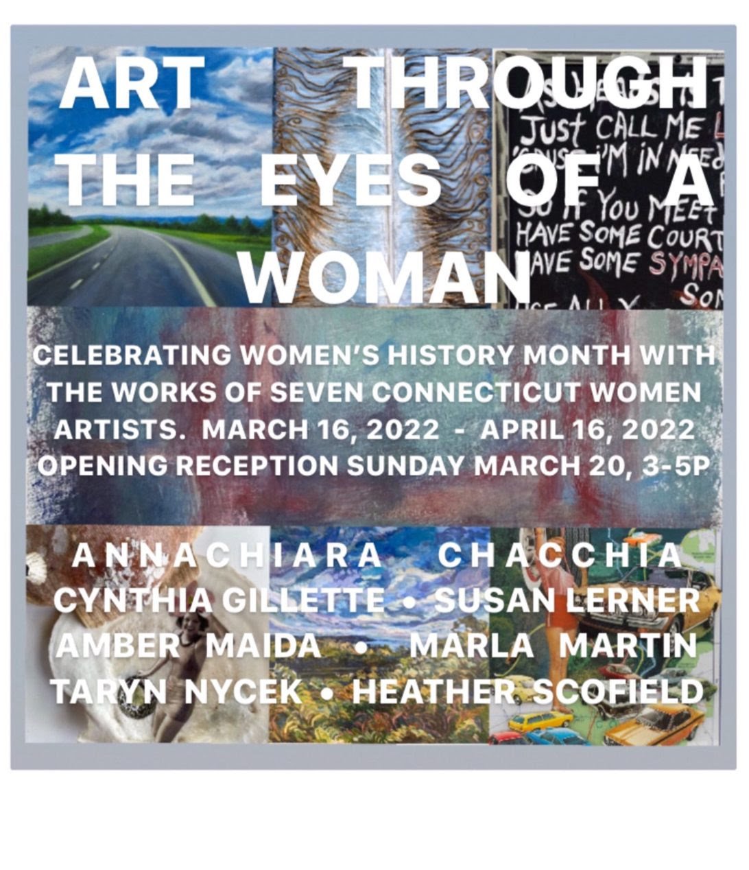 2022 Art Through the Eyes of a Woman:  Studio Hill Gallery,  Woodbury, CT
