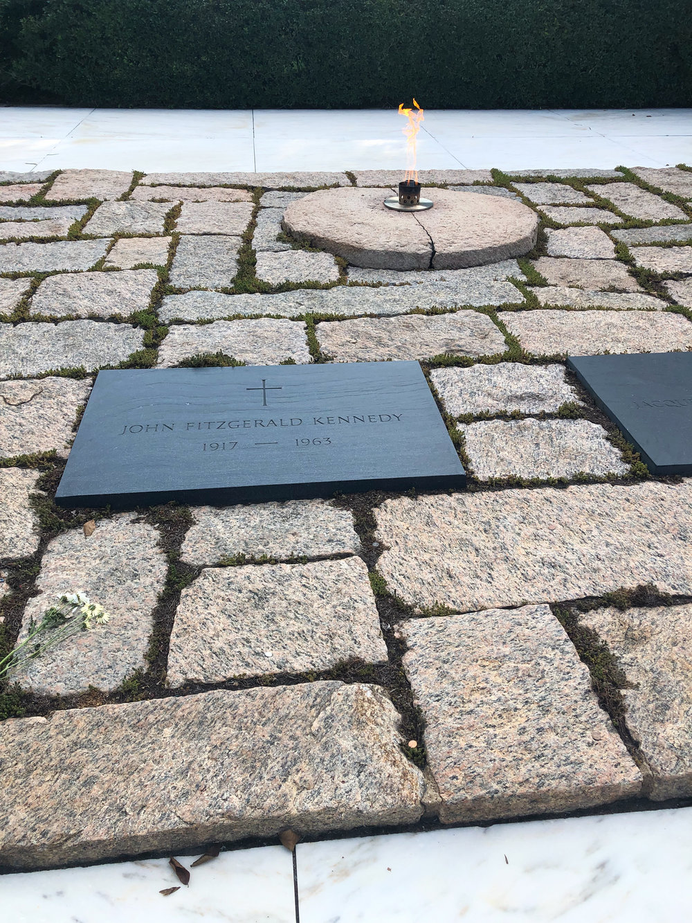  Arlington Cemetery where President Kennedy and  Jackie Kennedy are buried. 