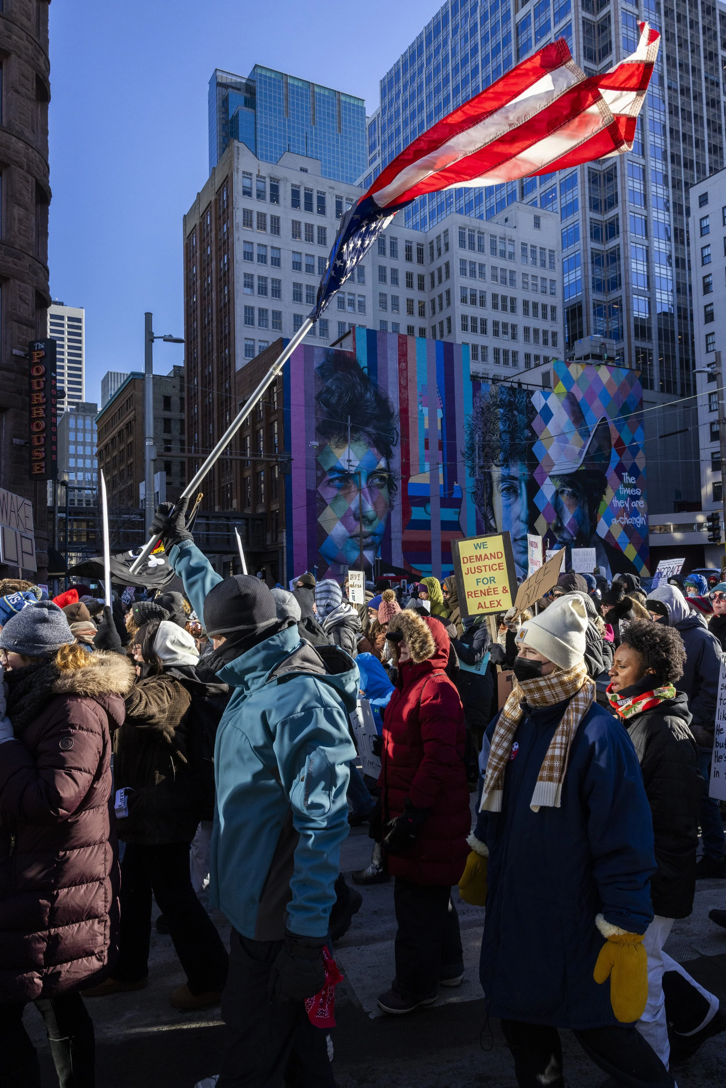 Thousands Once Again Show Up To Protest Ice in Minneapolis and Across the US