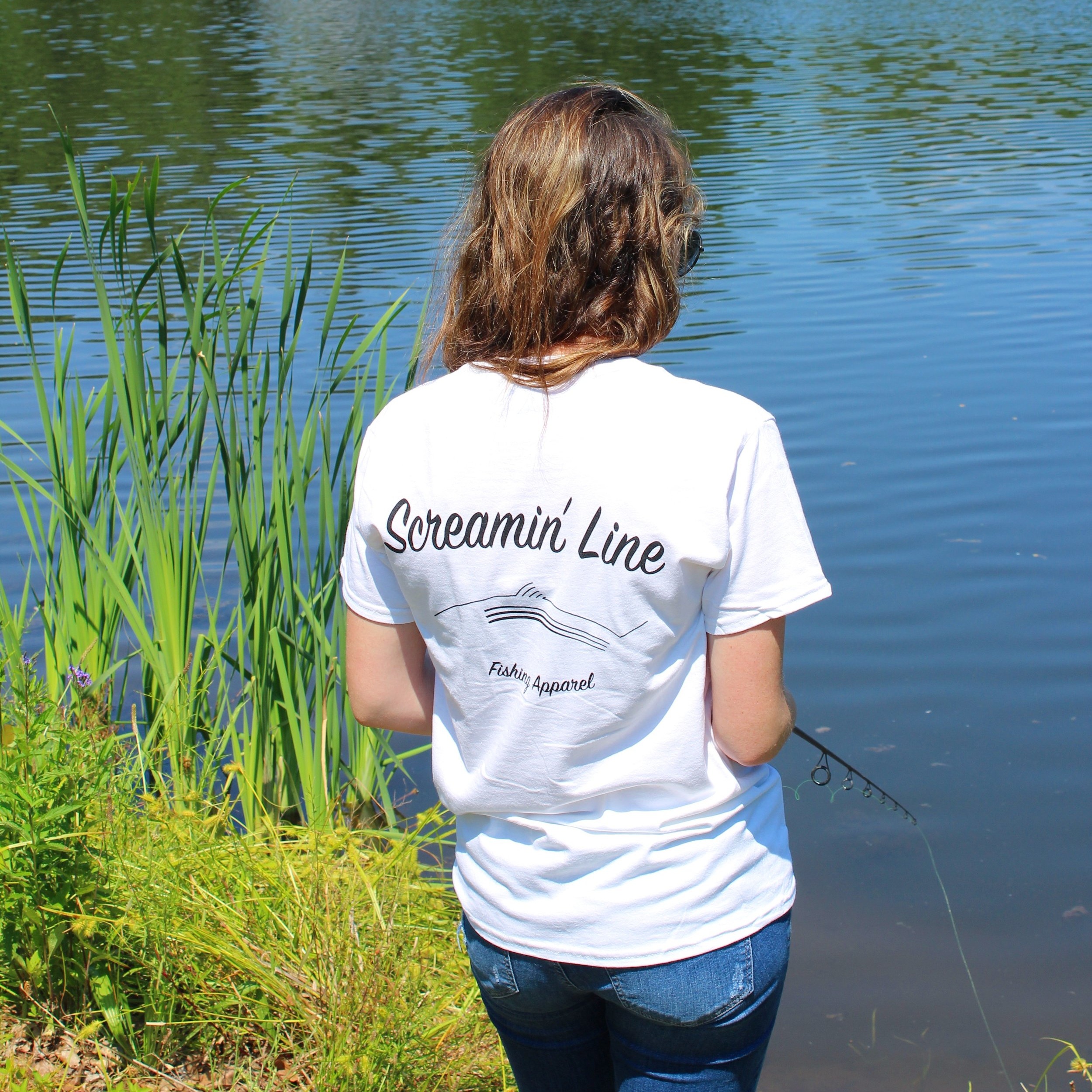 White Striped Bass Series Unisex T-Shirt