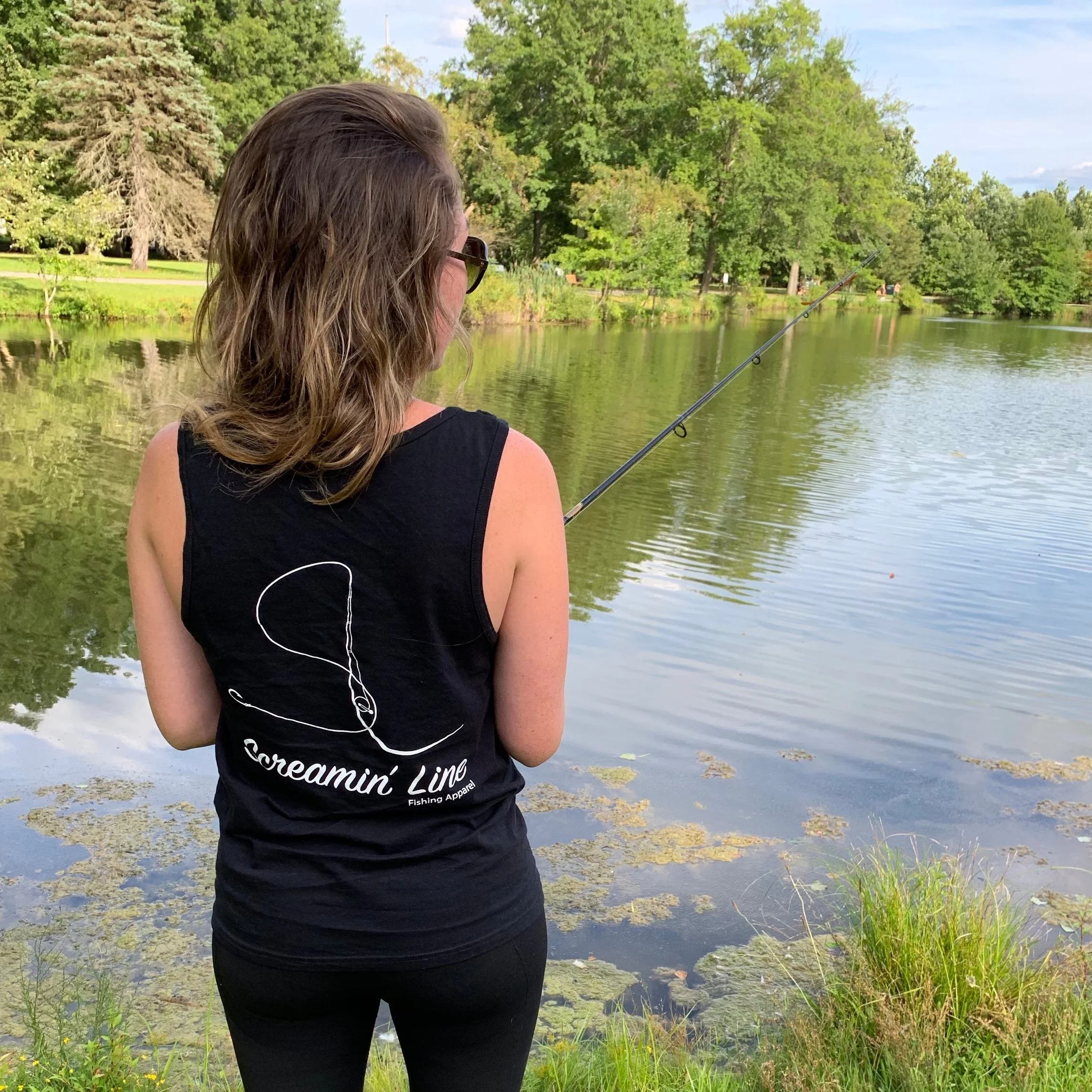 Black Original Design Unisex Tank Top